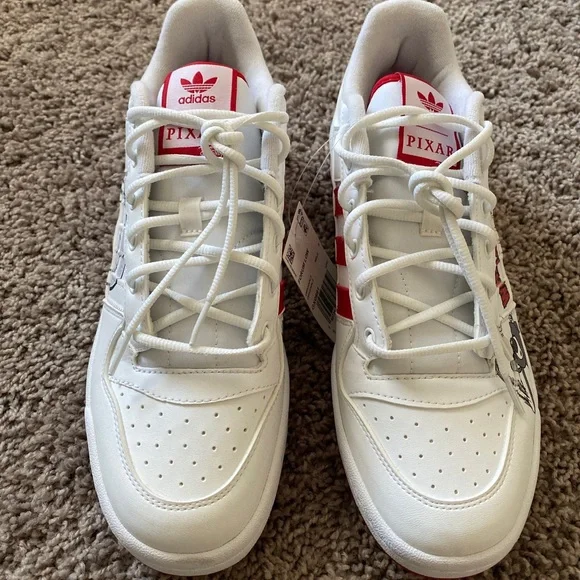 adidas | Shoes | Adidas X Disney Pixar Forum Low White Gx99 New Size 95  Mens Lotso Friends | Poshmark